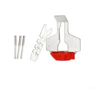 Kit d'affûtage pour tronçonneuse électrique avec têtes de meulage HSS pour une fixation facile sur fraiseuse électrique, avec outils d'affûtage rotatifs rouges et bleus, 70 x 50 x 19 (rouge)