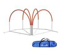 Kit D'agilité Pour Chien 4 Pièces - Hooper Agility - Arceaux Entrainement, Obstacle, Sac De Transport Inclus - Orange