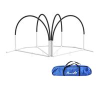 Kit D'agilité Pour Chien 4 Pièces - Hooper Agility - Arceaux Entrainement, Obstacle, Sac De Transport Inclus - Noir