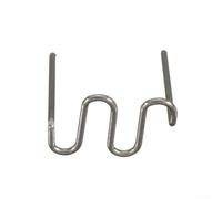 Kit d'agrafes à chaud 500 pièces 0,6 mm 0,8 mm en acier inoxydable pour pare-chocs de voiture, réparation plastique, soudure 304 clous en acier (vague de 0,8 mm)