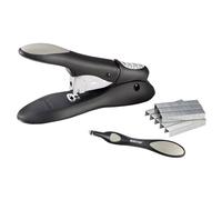 Kit d'agrafeuse robuste sans bourrage Bostitch Office Personal, 60 feuilles, avec extracteur d'agrafes poussoir, noir (PHD-60R)