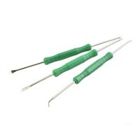 Kit d'aide à dessouder pour réparation de PCB - Ensemble d'outils d'assistant de soudure avec racloir, poinçon, brosse, fourchette, crochet, tige de poussée, outils de soudage en acier au carbone pour