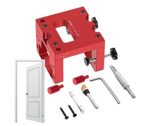 Kit d'aide au montage de serrure de porte - Outil de montage robuste | Kit de pochoirs de serrure de porte avec aide à la voie pour le bricolage et