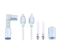 Kit d'aiguilles à graisse 5 pièces - Coupleur à 90 degrés - Buse d'injecteurs - Embout en acier NAR - Ensemble de graissage pour transmission
