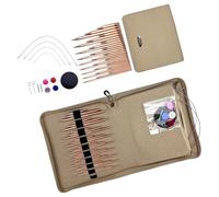 Kit d'aiguilles circulaires interchangeables en aluminium pour les amateurs de travaux manuels