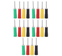 Kit d'aiguilles de perçage de testeur, 4 couleurs, sondes multimètre, sonde de Test électrique, outil de réparation automobile pour le perçage de fils, 20 pièces