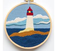 Kit d'aiguilles de poinçonnage pour débutants, inspiré de l'océan et de la nature pour adultes, kit de poinçonnage pour adultes, loisirs créatifs