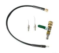 Kit d'aiguilles de pulvérisation en métal avec tuyau flexible et raccords rapides pour machine à laver, chauffe-eau et entretien des fentes de jardin (A)