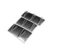 Kit d'aileron antidérapant pour pare-chocs arrière de voiture en trois sections avec diffuseur 7 branches pour BMW E60 E46 E90 F10 pour Audi A4 B8 A6 (aspect fibre de carbone)