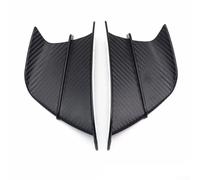 Kit d'ailettes de carénage latéral de moto - Stabilisateur de déflecteur d'air en fibre de carbone brillante pour modèles, construction ABS, pour installation et retrait faciles, 2-P