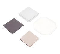 Kit d'aimants de réfrigérateur carrés personnalisés ensemble de création d'autocollants photo avec recharges for boutons, cadres magnétiques fournitures de bricolage(Cardboard/2.5x2.5in,500set)