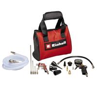 Einhell Kit pneumatique 15 pièces – sacoche, pistolet, gonfleur numérique, flexible 2,5 m