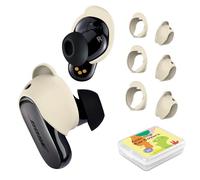 Kit d'ajustement d'écouteurs 3 Paires compatibles avec Les écouteurs Bose QuietComfort Ultra/Bose QuietComfort II, Housse de Remplacement en Silicone pour écouteurs Boss, 3 Tailles (Blanc cassé)
