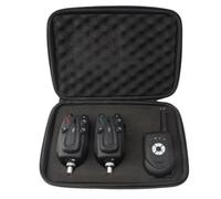 Kit d'alarme de touche numérique sans fil pour pêche à la carpe avec 2/3/4 émetteurs et 1 récepteur, alerte sonore LED étanche à la pluie avec sensibilité, volume et tonalité réglables pour pêche à la