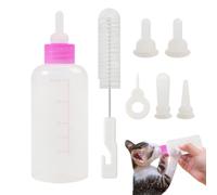 Kit d'alimentation au biberon pour chaton, biberons pour chaton pour kit d'allaitement,Ensemble de biberons d'allaitement pour chats, 7 pièces - Biberon pour animaux de compagnie avec tétines de rempl