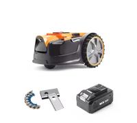 Kit d'alimentation LawnMaster DM16-300 - Tondeuse robotisée MX 24 V « Drop and Mow » - Avec batterie et lames de rechange