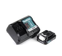 Kit d'alimentation Makita 12 V avec 1 batterie BL1021B 2,0 Ah + chargeur DC10WD