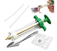 Kit d'alimentation pour bébés oiseaux 6 pièces/ensemble, seringue d'alimentation pour bébés oiseaux de 50 ml avec tuyau et cuillères, dispositif manuel avec échelle et vis de positionnement pour oise