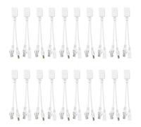 Kit d'alimentation pour injecteur PoE Adaptateur Ethernet sans Fil Adaptateur répartiteur PoE 10 Paires de câbles adaptateurs PoE RJ45 pour caméra IP injecteur Power Over Ethernet répartiteur DC 12 V