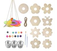 Kit d'alimentation pour oiseaux - En bois non traité - Pour , étudiants, cours à domicile, projet, cour, jardin, camp d'été, centre naturel