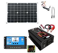 Kit d'alimentation solaire - Disposition compacte renouvelable, solution d'alimentation écologique | -Système de secours de batterie unique, pack combo onduleur, système solaire Farm Mobile Solarr