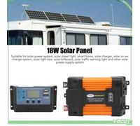 Kit d'alimentation solaire portable - V GEBY - 4000W - Contrôleur 30A - Panneau monocristallin - Onduleur inclus