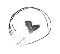 Kit d'allumage 4 prises pour barbecue de 91,4 cm Noir ABS | Comprend 1 allumeur et 4 électrodes pour un remplacement simple de votre système d'allumage de grille de 91,4 cm.