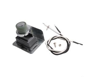 Kit d'allumage 65737 avec fil de terre et bouton, compatible avec les barbecues Deluxe, pièces en plastique robuste en caoutchouc pour une étincelle fiable, pour une installation facile