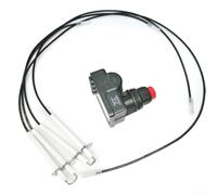 Kit d'allumage à 4 prises pour barbecue - Pièces de rechange compatibles avec poêle de barbecue de 91,4 cm - Électrodes de démarrage électroniques résistantes aux hautes températures - Noir