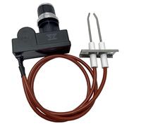 Kit d'allumage à double électrode d'allumage en céramique, universel à 2 sorties avec bouton poussoir et fil de bougie d'allumage de 450 mm de haut, convient pour équipement de restauration,