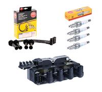 Kit D'Allumage Bobine Câbles Bougies Fiat Doblo' 1.6 1600 Essence Power Naturel