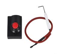 Kit d'allumage électronique à impulsions 40 cm pour barbecue GPL | Fil de 40 cm, tolérance de 200 °C, convient aux grils, poêles et foyers, interrupteur rouge facile à utiliser