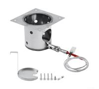 Kit d'allumage en acier inoxydable pour brûle-feu (120 V) | 200 W pour allumeur à tige chaude, construction en acier inoxydable, coutures soudées fendues, allumage rapide, design