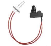 Kit d'allumage par impulsion pour four avec double sortie et double électrode pour barbecue haute tension à double broche, câble de 240 mm, résistant à la chaleur jusqu'à 200 ℃, noir/rouge