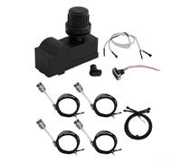 Kit d'allumage piézo fiable pour Charbroil - Efficace pour l'allumage - Avec 4 fils pour différents modèles - Noir (2 prises)