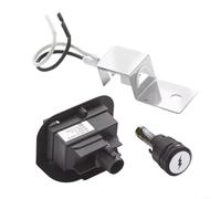 Kit d'allumage pour barbecue à gaz Weber Q1200 Q2200 - Pièce de rechange 64868 - Avec bouton pression électrode et câble - Résistant à la chaleur - Pour modèles 51010001 51040001 51060001 51070001