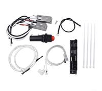 Kit d'allumage pour barbecue à gaz Weber Summit Silver B 4 brûleurs, générateur d'étincelles avec fils d'électrode et interrupteur à bouton-poussoir, ensemble de pièces de rechange pour éclairage de