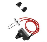 Kit d'allumage pour barbecue au gaz propane avec deux électrodes et fil d'allumage comprenant 2 couvercles de bouton poussoir pour barbecue extérieur, cheminées, fours et appareils de chauffage