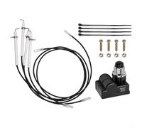 Kit d'allumage pour grille de cuisson de 91,4 cm 4 électrodes avec bouton poussoir broches en céramique ABS haute température compatible avec les modèles à 4 brûleurs de 91,4 cm