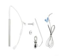 Kit d'allumage pour sonde de température rtd et chauffage pour grills à granulés Louisiane - Capteur de thermomètre à viande de précision avec fil de 122 cm pour pièces de réparation de gril