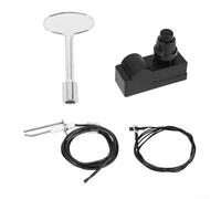 Kit d'allumage pour systèmes d'incendie au gaz naturel avec bouton poussoir d'activation par impulsion et compatibilité pour vannes 1/4" 5/16" (A)