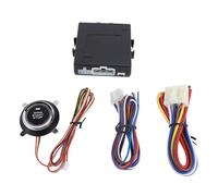 Kit d'allumage Push to Start et système d'alarme de Voiture pour véhicules Essence et 12 V - Kit de démarrage à Distance Intelligent à Bouton-Poussoir avec Protection de sécurité