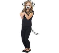 Kit dalmatien - SMIFFY'S - Taille Unique - Oreille, Queue, Nez - Enfant 3 ans et plus - Noir et blanc