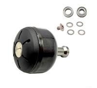 Kit d'amélioration de bouton de moulinet pour moulinets BULL's Eye 5080 9100 9120 5050 avec deux choix de matériaux et matériel complet (gris fibre de carbone)