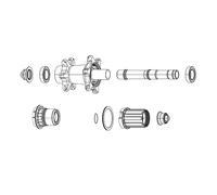 Sram, Bearing Ceramic Kit Zipp 61903 QTY2 Unisexe Adultes, Noir-Noir