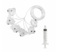 Kit d'amortisseur de tuyau 6 canaux de 3 m avec aide de dosage pour Epson, blanc crème
