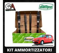 Kit D'Amortisseurs À Gaz Avant Arrière Tampons Fiat Punto 99 1.2 1.3 1.4