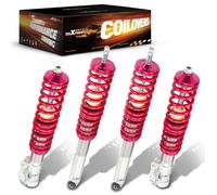 Kit d'Amortisseurs Combinés Filetés pour VW Golf 2 3 1983-2002 Réglable Coilover KIT AMORTISSEMENT Rouge