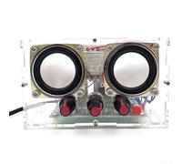 Kit d'ampli audio double canal TDA2030, panneau d'entraînement de soudage à faire soi-même, coque transparente pour débutants, projet d'assemblage électronique complet, alimentation 12 V