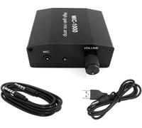Kit d'amplificateur de Microphone préamplis Amplificateur de Son Micro avec Gain 1000x Ensemble d'accessoires Parfait pour l'enregistrement du Son en Direct et Les Applications de Diffusion